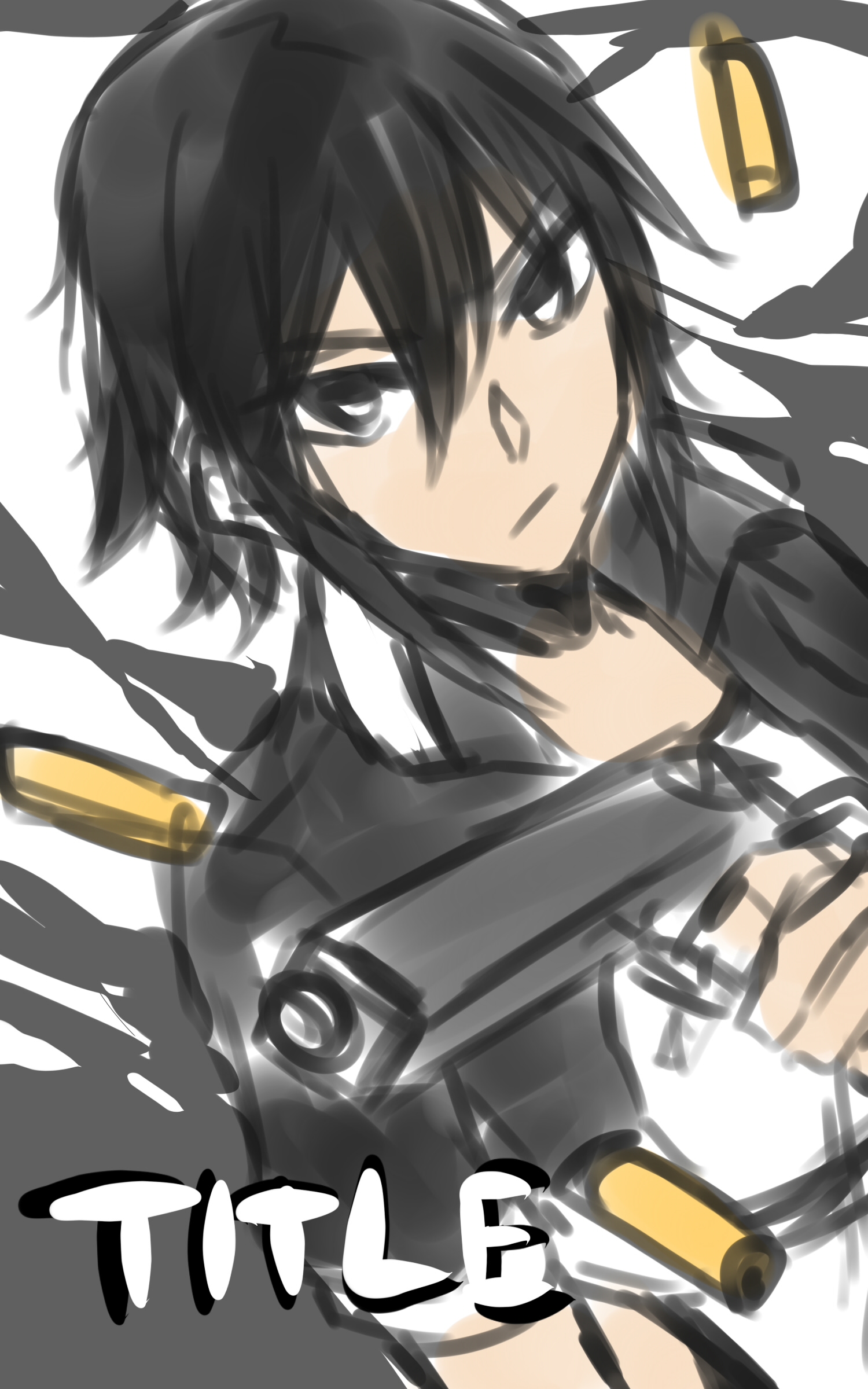 Touka Kimizuki rough sketch